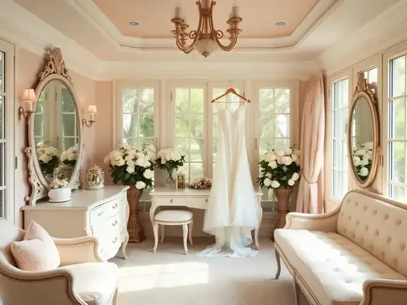 Bridal suite at 40 Oaks Venue